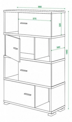 Тумба комбинированная Домино СБ-30/4 в Тюмени - tumen.mebel24.online | фото 3