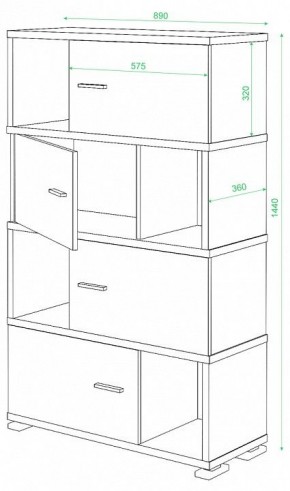 Тумба комбинированная Домино СБ-30/4 в Тюмени - tumen.mebel24.online | фото 3