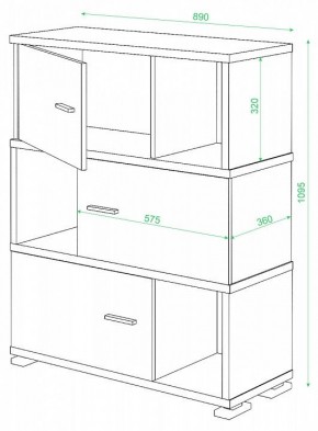 Тумба комбинированная СБ-30/3 в Тюмени - tumen.mebel24.online | фото 2