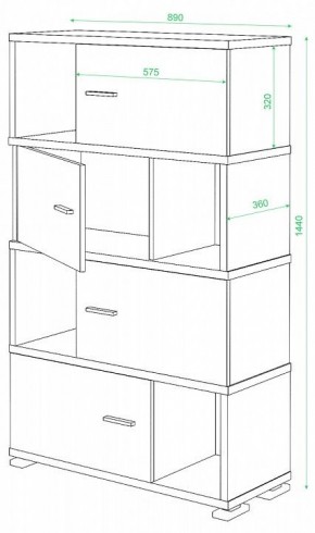 Тумба комбинированная СБ-30/4 в Тюмени - tumen.mebel24.online | фото 2