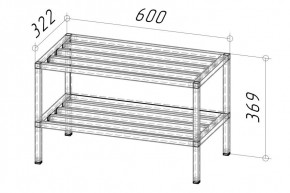 Тумба под вешалку Ригель 2 600 (Дуб золотой) в Тюмени - tumen.mebel24.online | фото 2