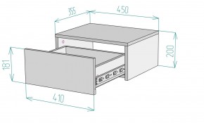 Тумба подвесная прикроватная K209 в Тюмени - tumen.mebel24.online | фото 2