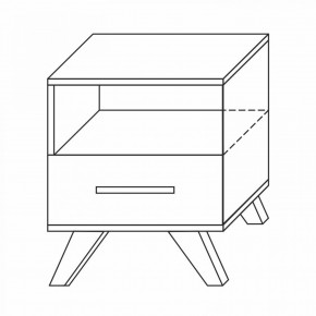 Тумба прикроватная Вега Скандинавия в Тюмени - tumen.mebel24.online | фото 8