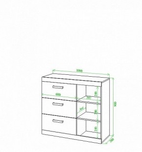 Тумба Toivo Км100 в Тюмени - tumen.mebel24.online | фото 2