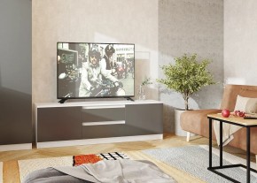 Тумба ТВ большая Парус (Белый/Графит) в Тюмени - tumen.mebel24.online | фото 2