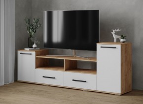 Тумба ТВ Парус-2 дуб крафт золотой/белый в Тюмени - tumen.mebel24.online | фото