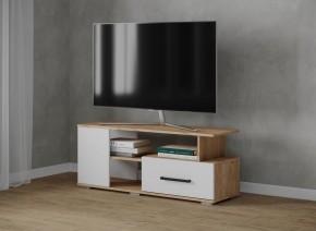 Тумба ТВ Парус-4 Дуб крафт золотой/Белый в Тюмени - tumen.mebel24.online | фото