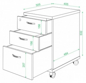 Тумбочка Домино ТС-2 в Тюмени - tumen.mebel24.online | фото 2