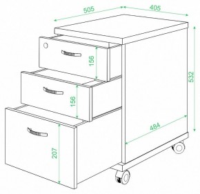 Тумбочка Домино ТС-2 в Тюмени - tumen.mebel24.online | фото 2