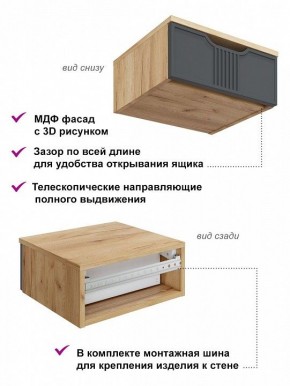 Тумбочка навесная Эмилия ЭЛ-23 в Тюмени - tumen.mebel24.online | фото 3