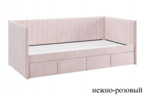 ТВИКС Кровать (софа) с ящиками 900 (нежно-розовый) в Тюмени - tumen.mebel24.online | фото