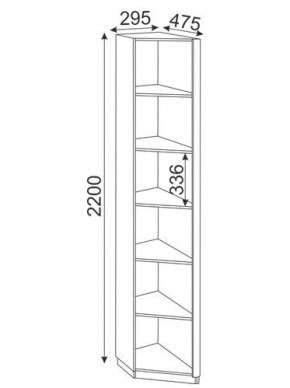 Угловая секция Глэдис М25 (ЯШС/Белый) в Тюмени - tumen.mebel24.online | фото 2