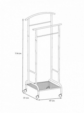 Вешалка для костюма Римини 2М в Тюмени - tumen.mebel24.online | фото 4