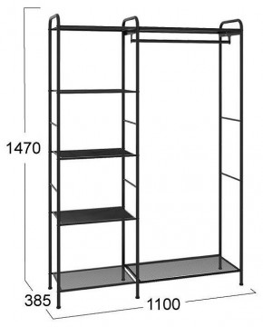 Вешалка гардеробная Валенсия 1 в Тюмени - tumen.mebel24.online | фото 2