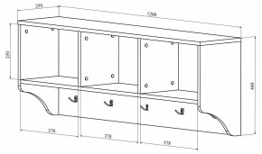 Вешалка-полка ДримСтар ДС-30 в Тюмени - tumen.mebel24.online | фото 2