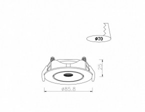 Встраиваемый светильник Arte Lamp Kaus A4761PL-1WH в Тюмени - tumen.mebel24.online | фото 3