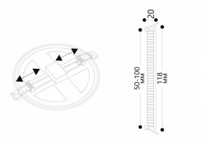 Встраиваемый светильник Arte Lamp Mesura A7973PL-1WH в Тюмени - tumen.mebel24.online | фото 5