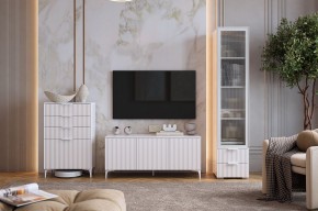 ЗЕФИР Гостиная К1 (белое дерево/белый муар) в Тюмени - tumen.mebel24.online | фото 1