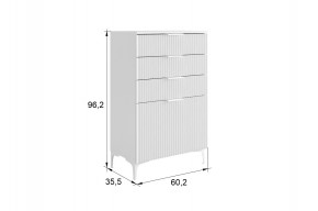 ЗЕФИР Гостиная К1 (белое дерево/белый муар) в Тюмени - tumen.mebel24.online | фото 2