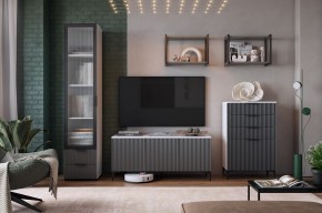 ЗЕФИР Гостиная К2 (белое дерево/черный муар) в Тюмени - tumen.mebel24.online | фото