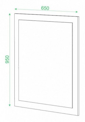 Зеркало настенное Домино в Тюмени - tumen.mebel24.online | фото 2